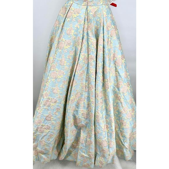 Mac‎ Duggal Floral Jacquard Ballgown 26117I Size 14 with POCKETS - Picture 8 of 16